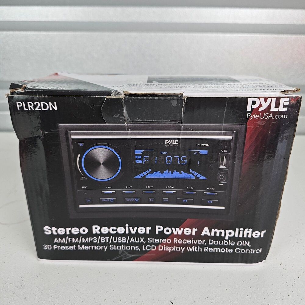 Pyle PLR2DN Stereo Receiver Power Amplifier AM FM MP3 BT USB AUX LCD Display - Picture 7 of 11